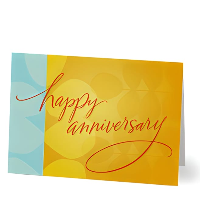 Bright Happy Anniversary Card, Gifts
