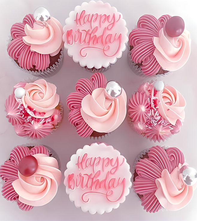 Candyfloss Birthday Cupcakes