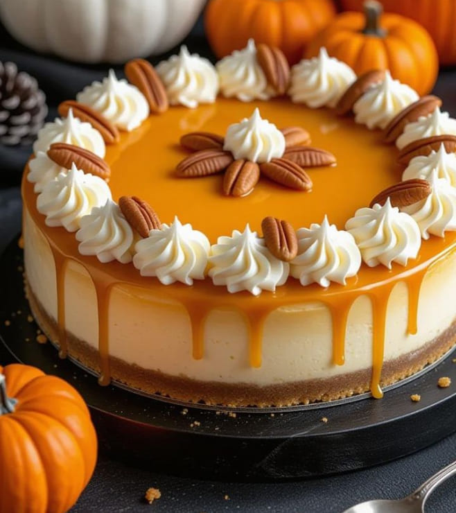 Caramel Harvest Cheesecake, Halloween