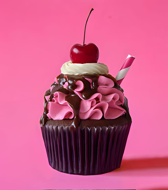 Cherry Topped Cupcakes