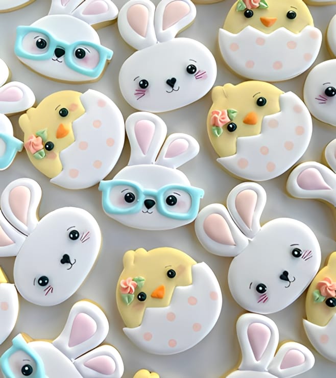Chick & Bunny Easter Cookies