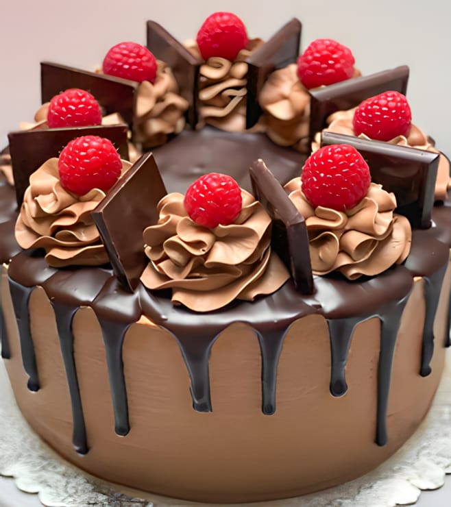 Choco & Raspberry Cake