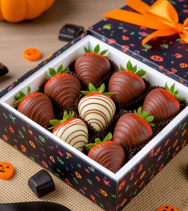 Choco Enchantment Dipped Strawberries, Halloween