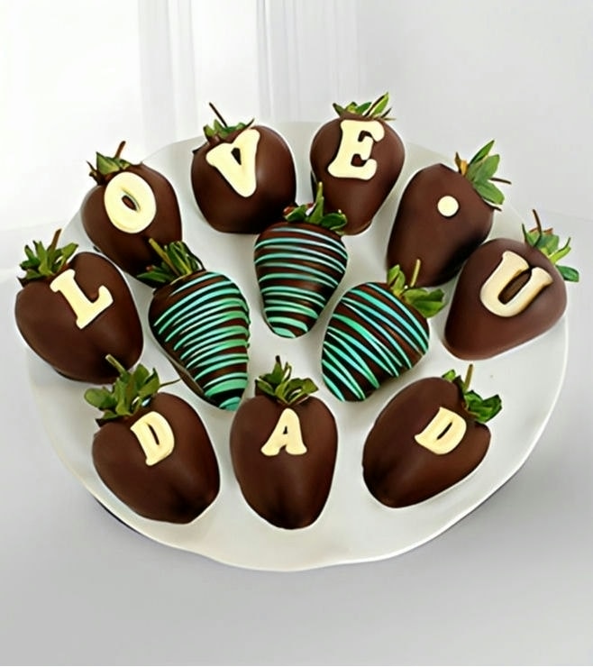 Chocolate Dipped Love U Dad Berry Gram