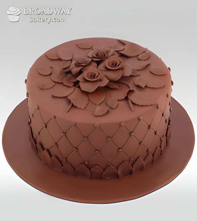 Rose Art Chocolate Cake