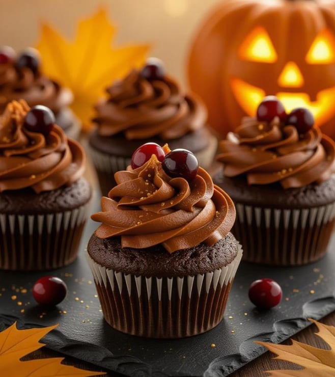 Chocolate Moon Cupcakes