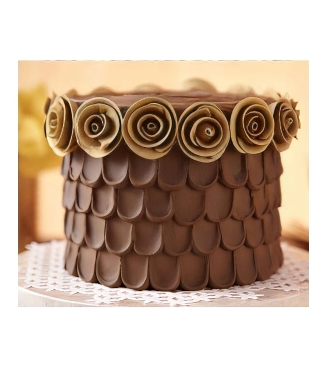 Chocolate Petals Cake