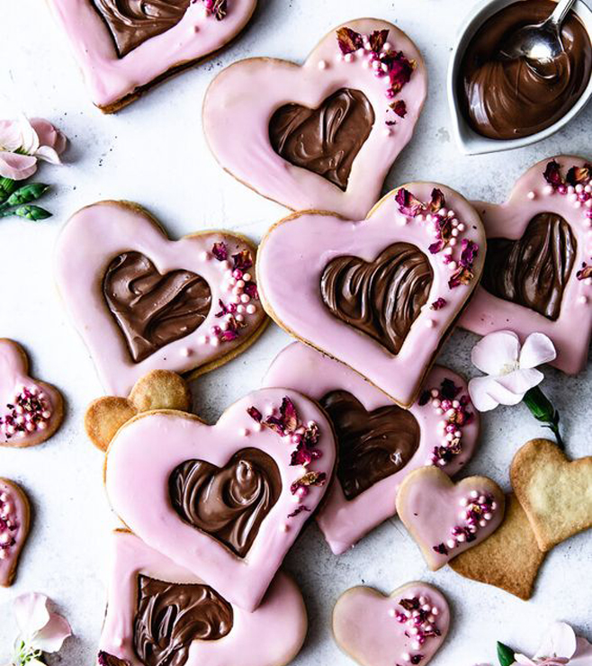 Chocolate Hearts Cookies, Women's Day