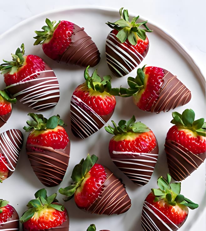 Chocolaty Delight Dipped Strawberries, Thinking of You