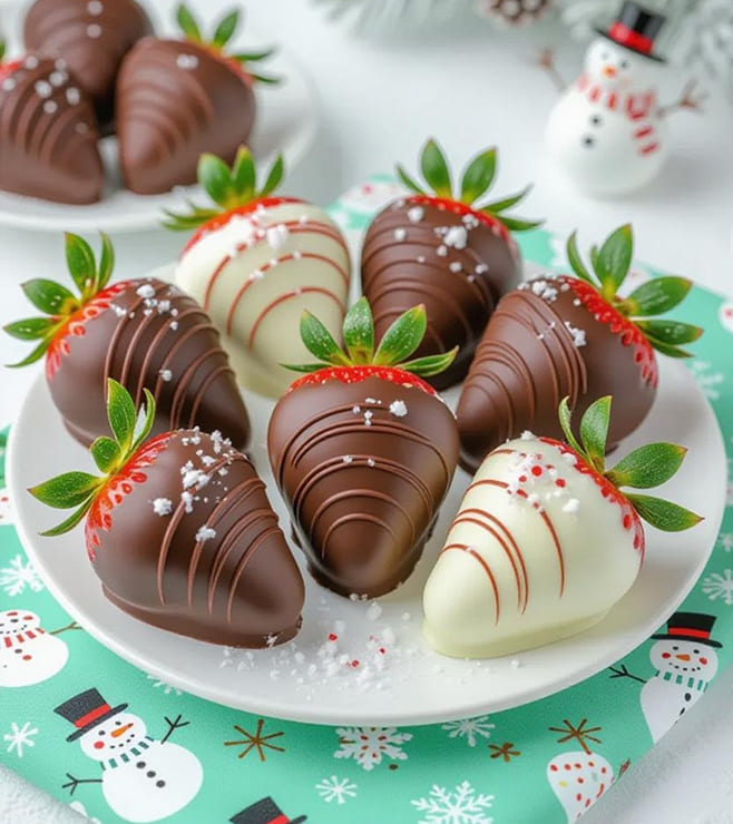 Christmas Delight Dipped Strawberries, Christmas Gifts