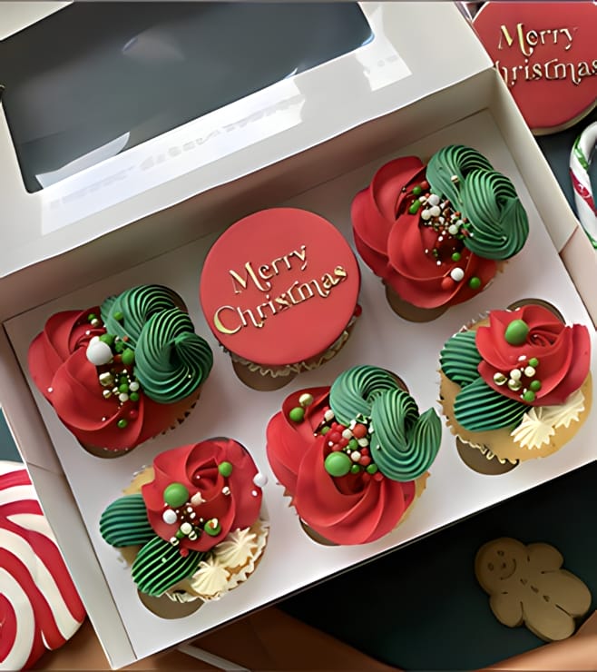 Christmas Dazzle Cupcakes