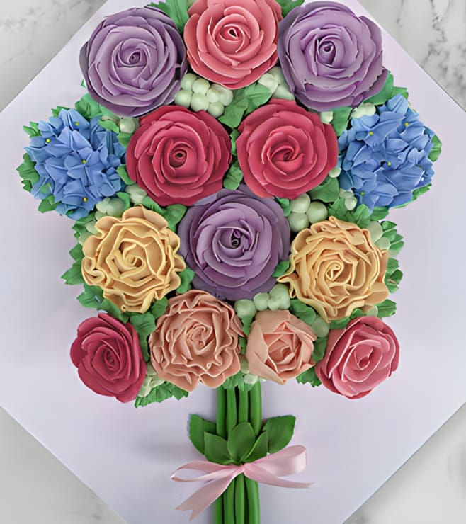 Colorful Cupcake Blooms