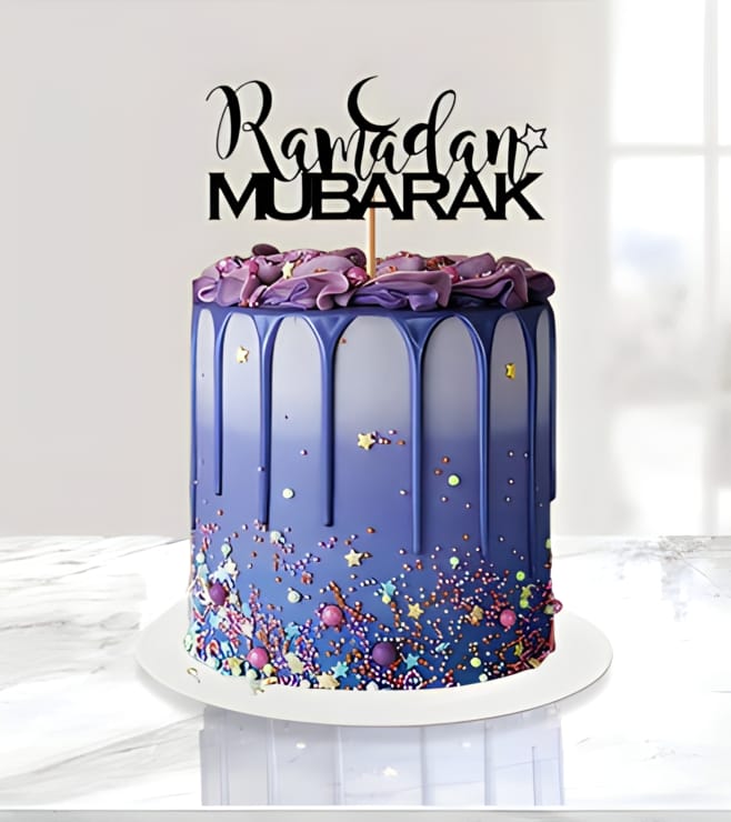 Colorful Starry Night Ramdan Cake