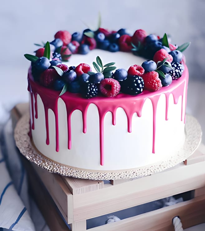 Berry Delicious Drip Cake