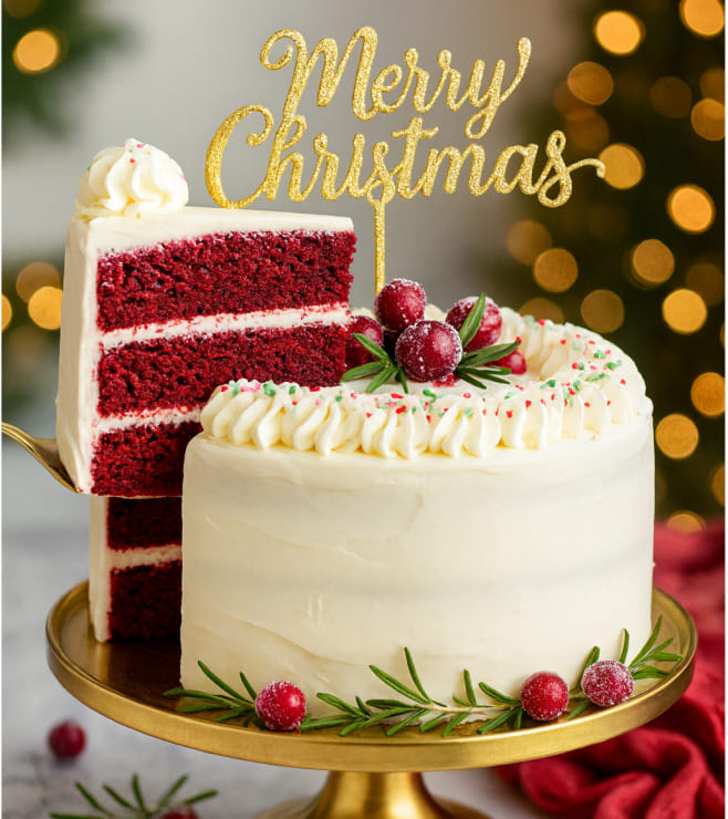 Crimson Frost Dream Cake, Christmas Gifts