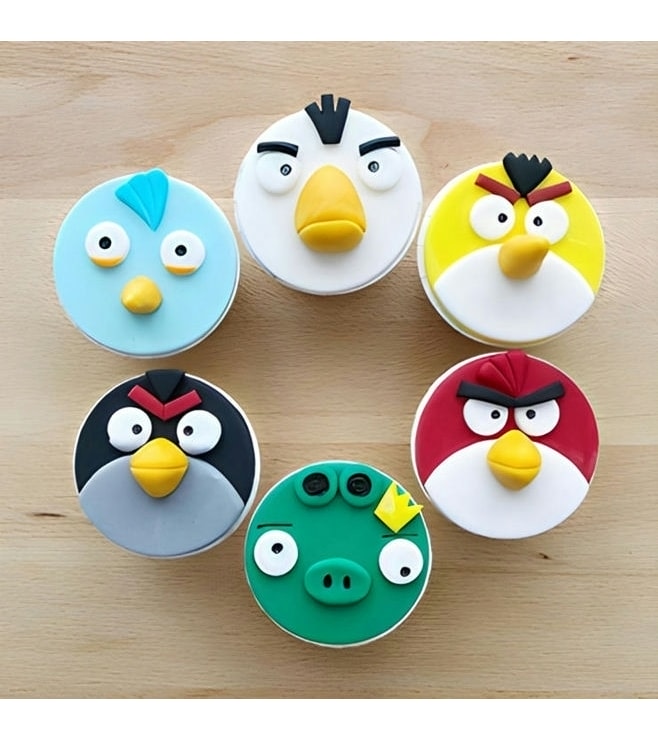 Angry Bird Party Cupcakes