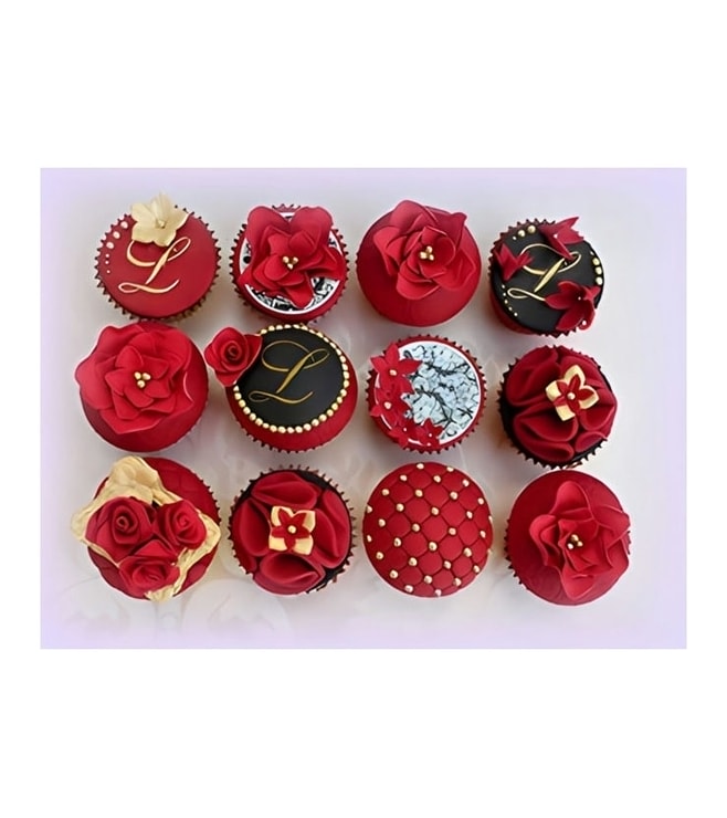 Glamour Gift Dozen Cupcakes, Spring