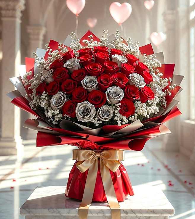 Cupid Charm Bouquet, Flowers