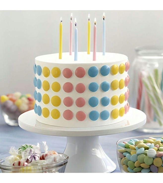 Cute-as-a-button Candy Cake
