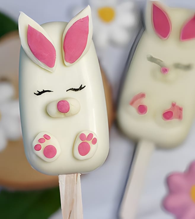 Cute Bunny Cakesicles, Easter