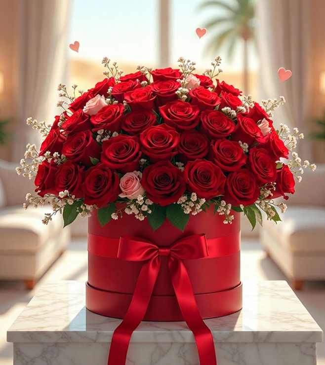 Darling Delight Hatbox, Flowers