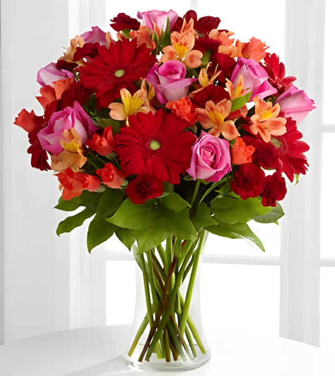 Dawning Love Bouquet, Carnations
