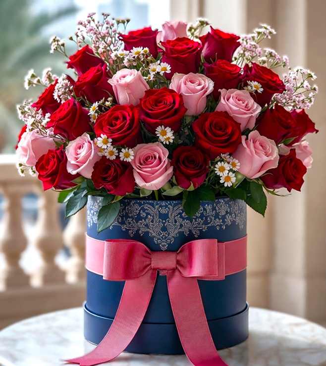 Dearly Loved Hatbox, Flowers