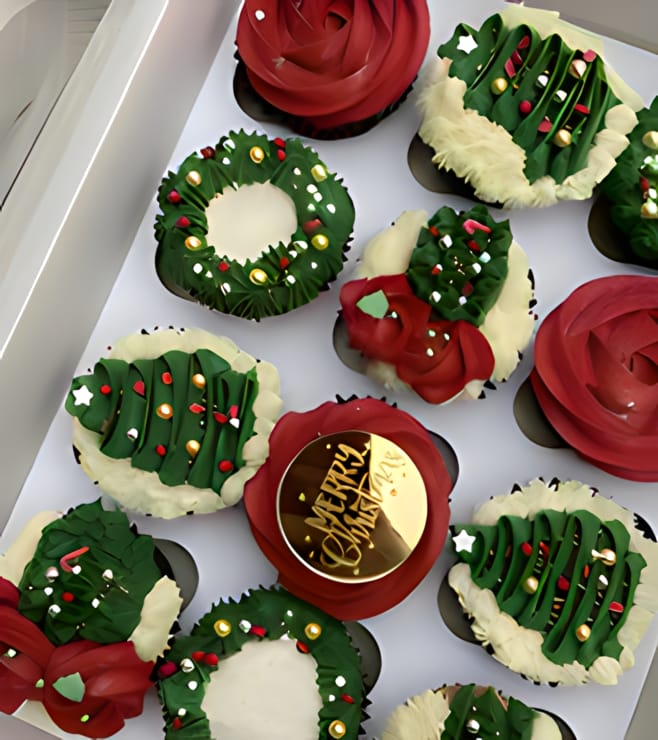 Deck the Halls Cupcakes