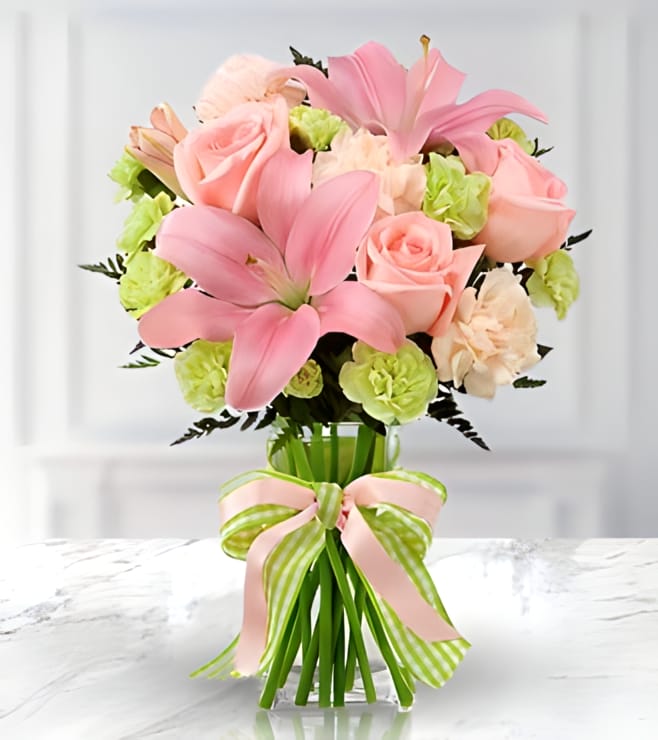 Delicate Love Bouquet, Lillies