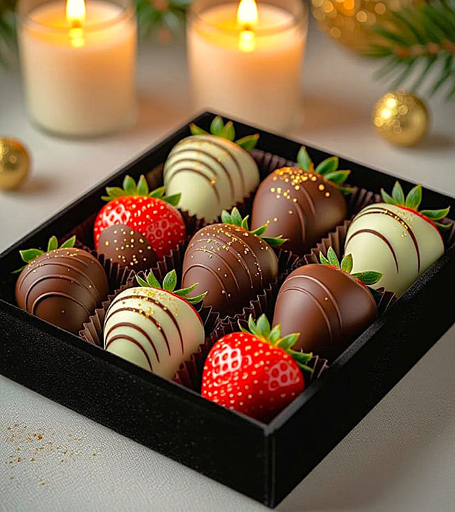 Delicious Christmas Dipped Strawberries, Christmas Gifts