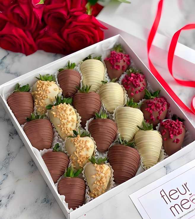 Dipped in Love Strawberries