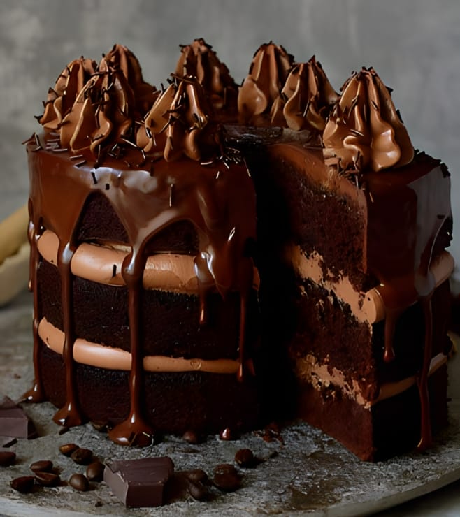 Dive in Chocolate Cake