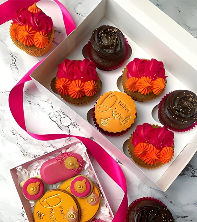 Diwali Splendor Cupcakes, Diwali