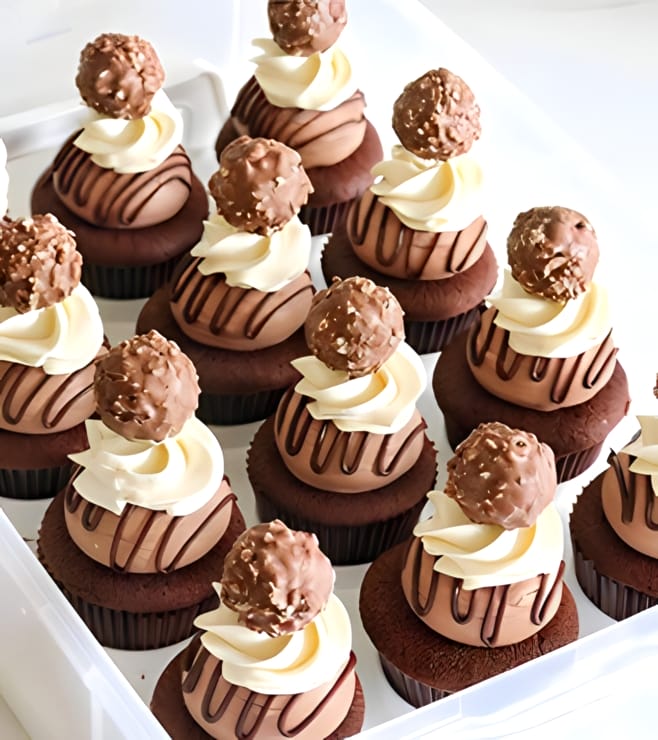 Double Chocolaty Dozen Cupcakes