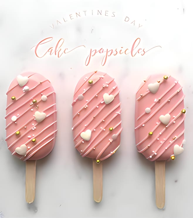 Dreamlike Pink Cakesicles