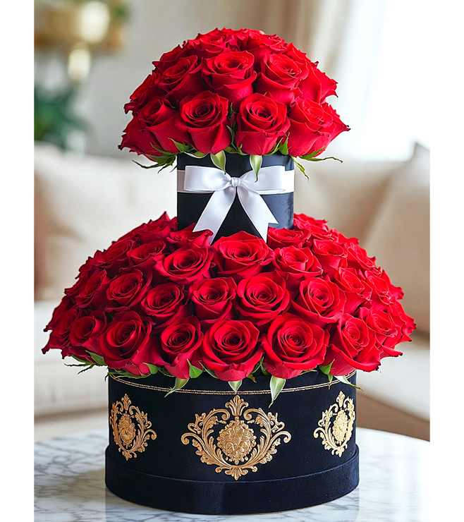 Dreamy Darling Hatbox, Flowers