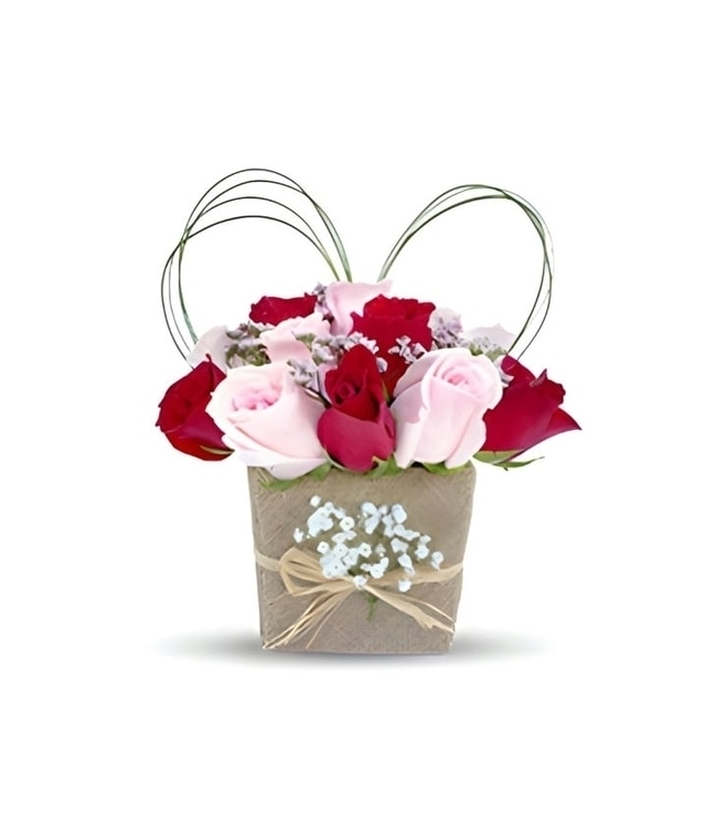 Dreamy Love Red & Pink Rose Bouquet