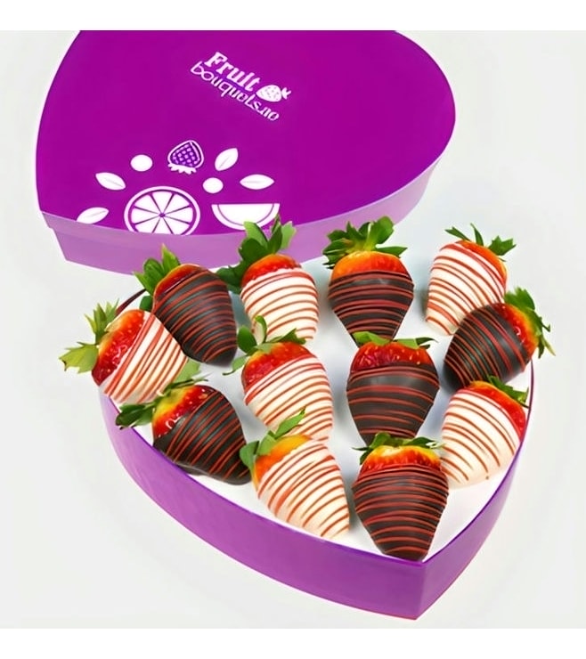 Color Of Love Dipped Strawberries, Boxes of Chocolate Covered Fruit