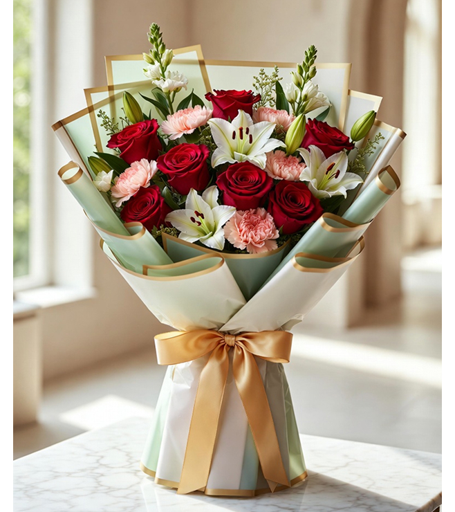 Eid Flower Harmony Bouquet, Flowers