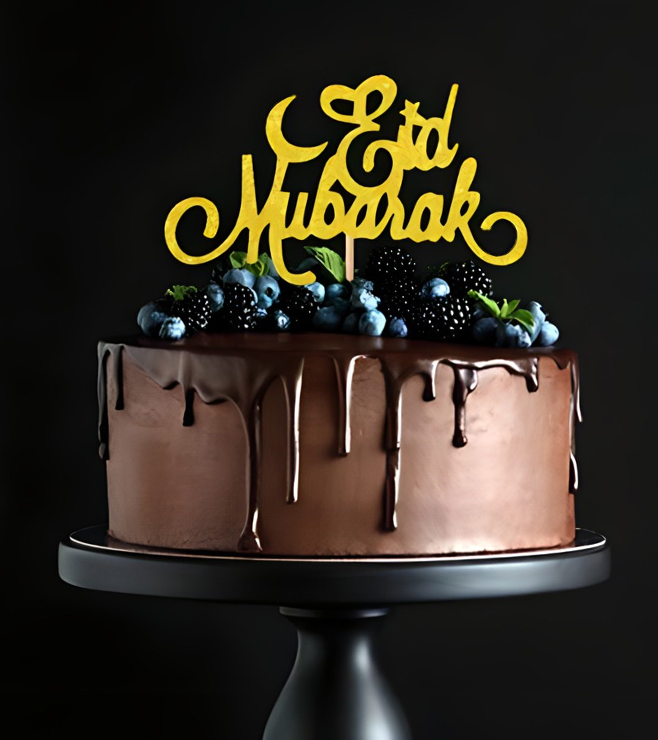 Eid Mubarak Chocolate Cake