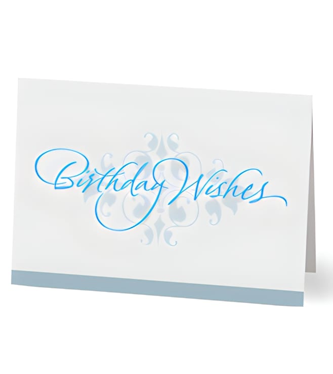 Elegant Birthday Wishes Card, Greeting Cards