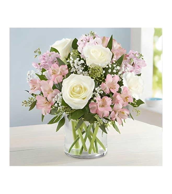 Elegant Blush Bouquet, Pink