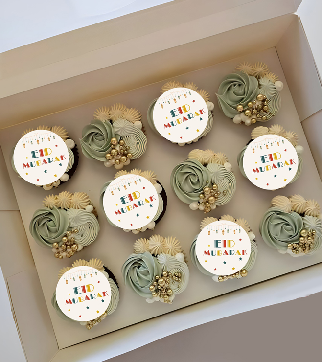 Elegant Gold-Accented Cupcakes