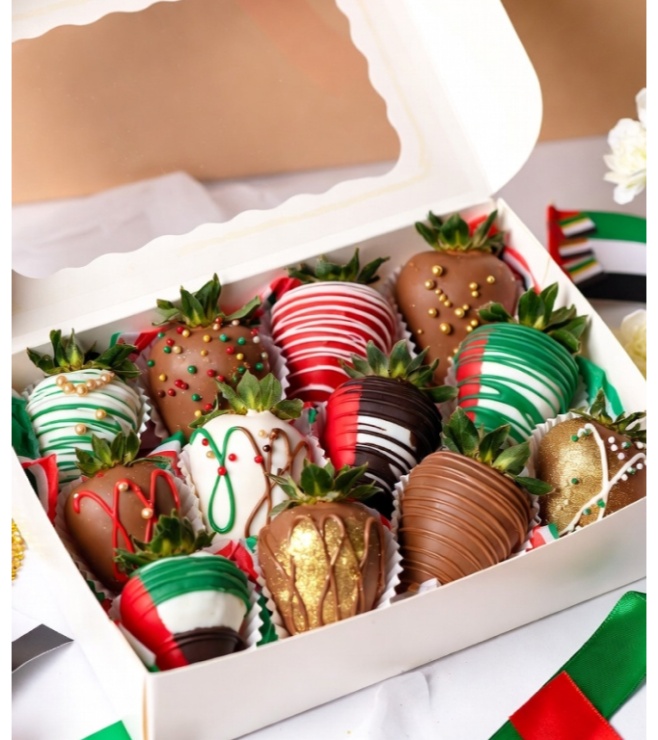 Emirates Beacon Dipped Strawberries, UAE National Day