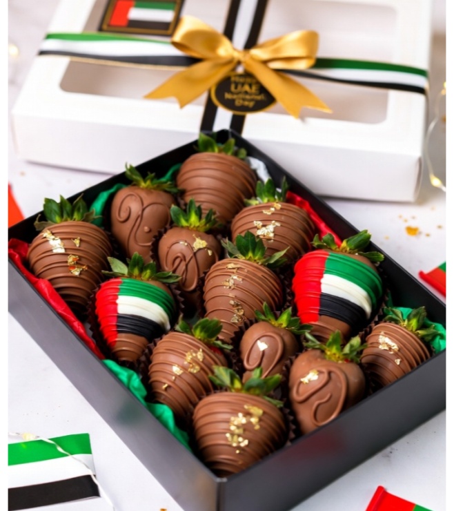 Emirates Pride Dipped Strawberries