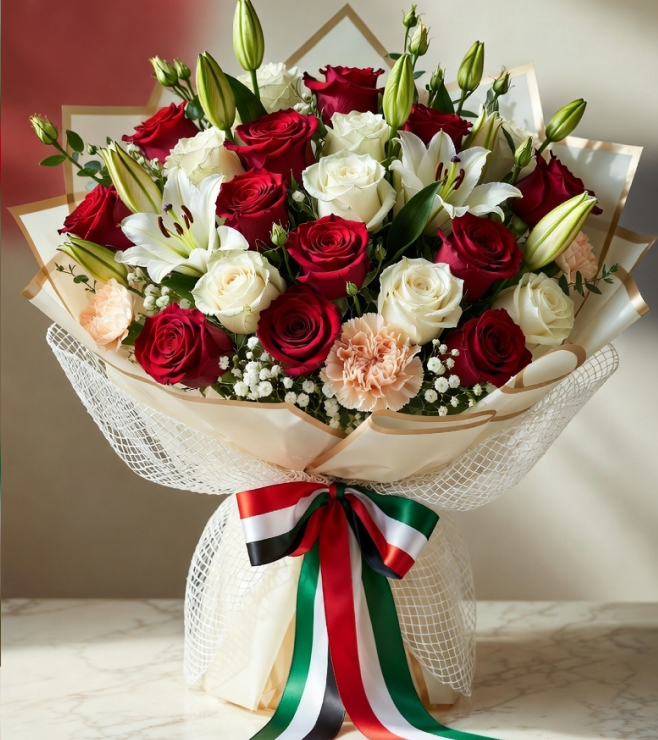 Emirati Honor Bouquet, Flowers