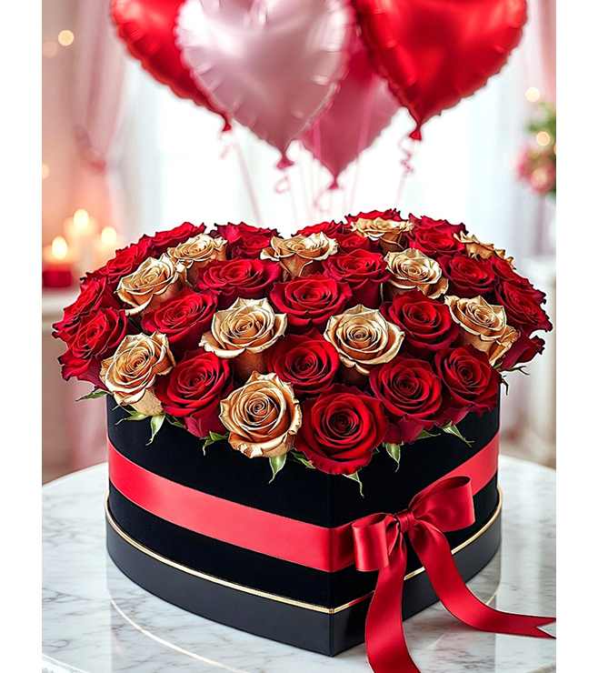 Enchanted Affair Hatbox, Flowers