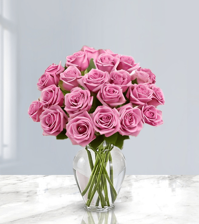 Ethereal Purple Rose Bouquet, Flowers Ethereal Purple Rose Bouquet, Flowers