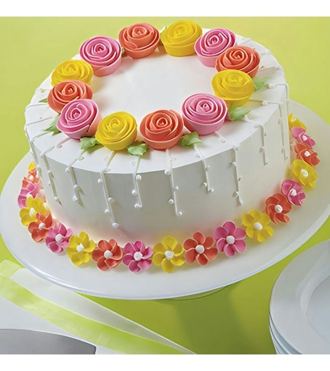 Fanciful Flowers Cake, Rose Cakes