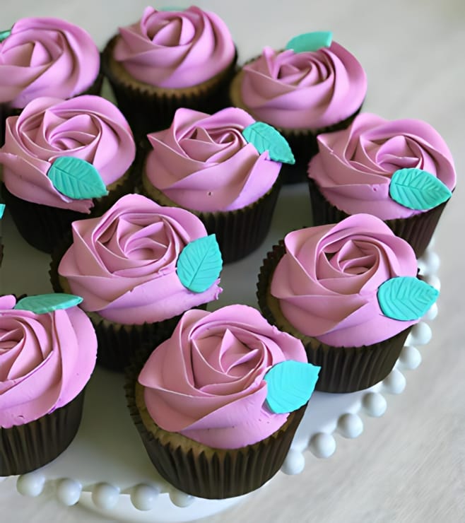Fairytale Rose Cupcakes